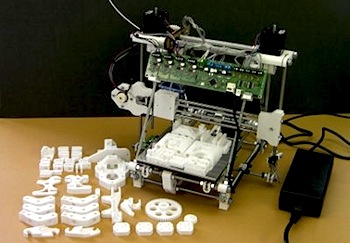 3D Printer with Parts Made